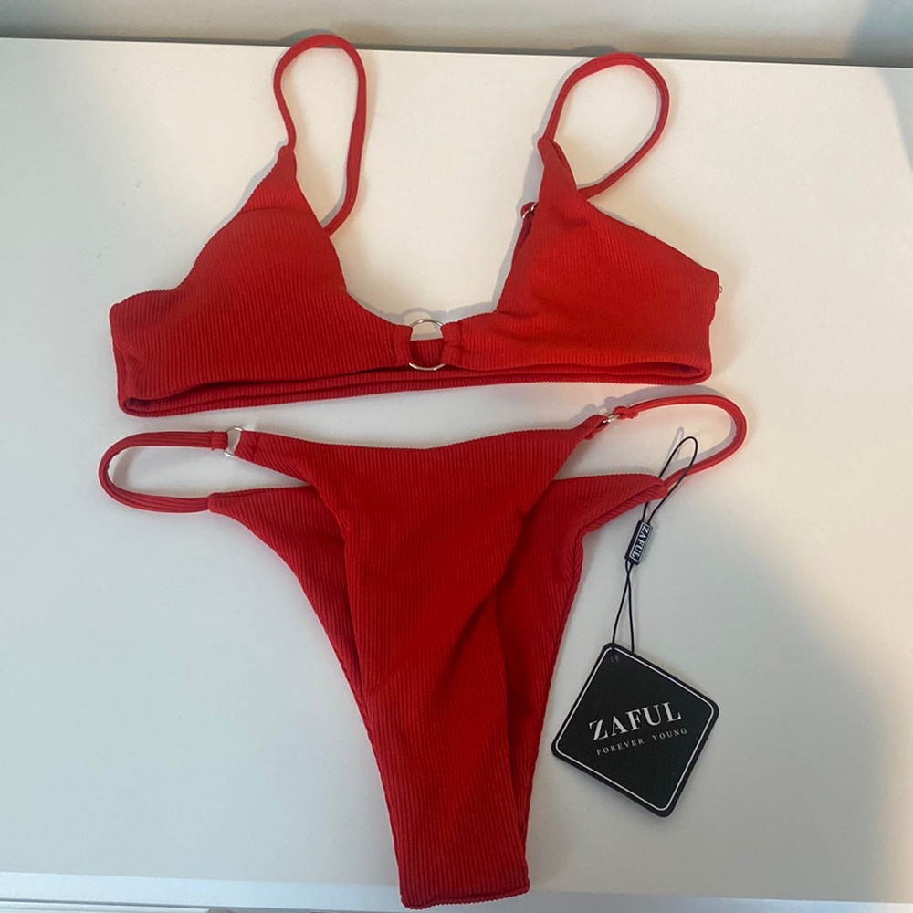Red bikini never worn